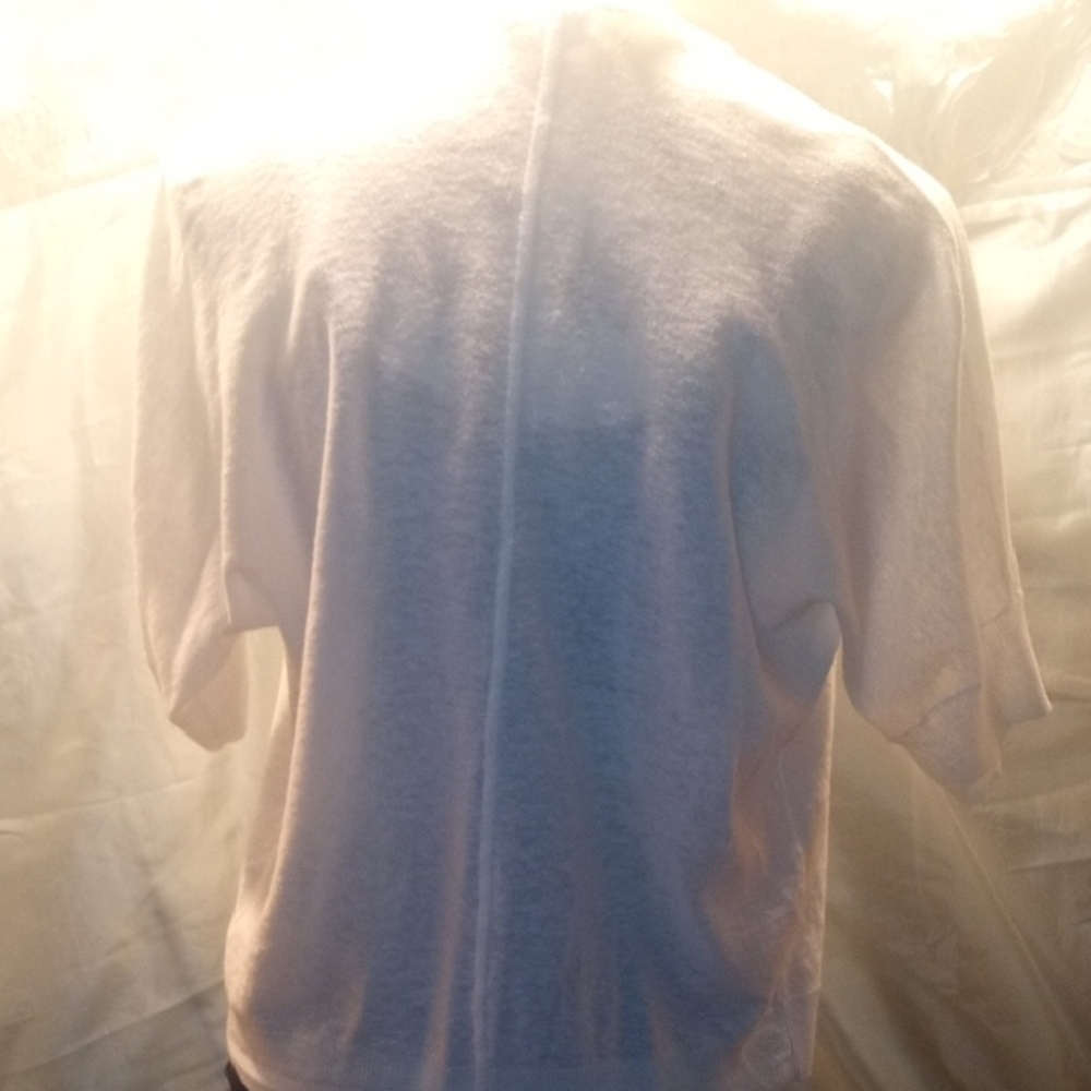 Liz Claiborne Off-White Women's Open Cardigan - Picture 5 of 6